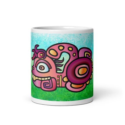 White glossy mug - Reg Llama of Brixton