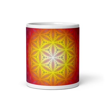 White glossy mug - Ping Pong