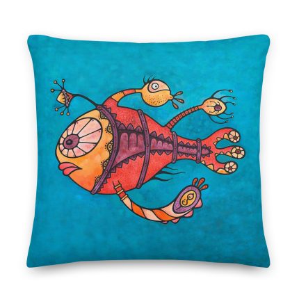 Premium Pillow - Emily the Party Fish